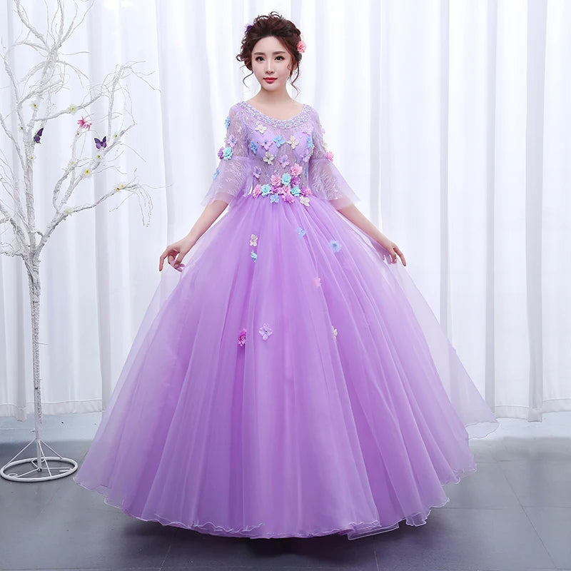 Lavender ball gown clearance