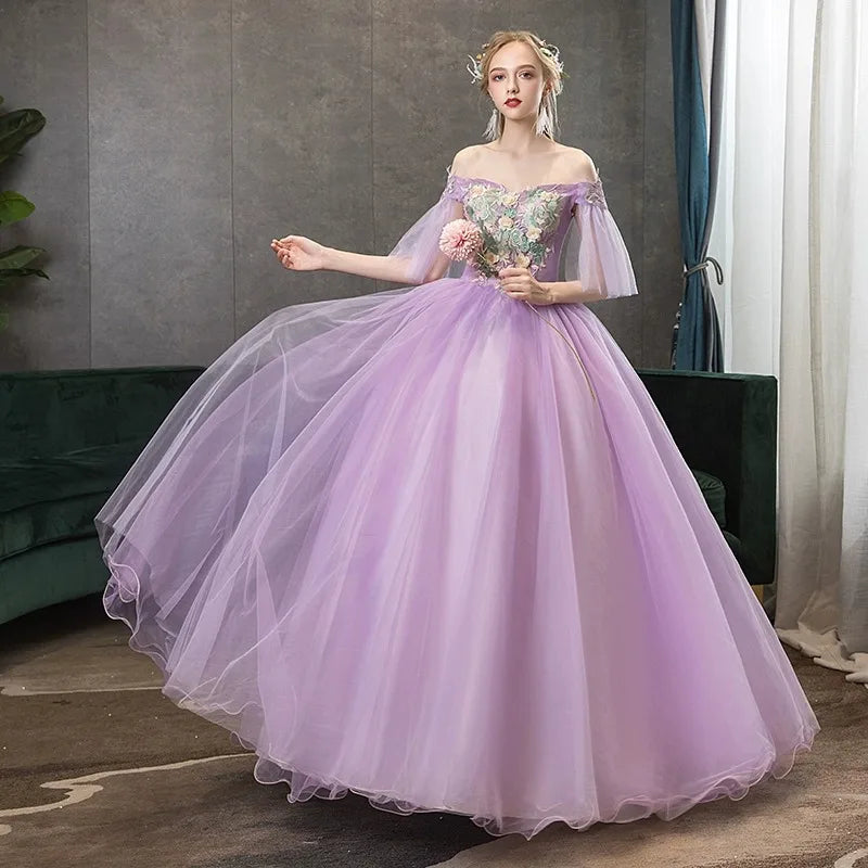 elegant lilac dress Elegant Lilac Lace Mermaid Evening Dress,Lilac Evening Gown Y6478 –  Simplepromdress main image 0