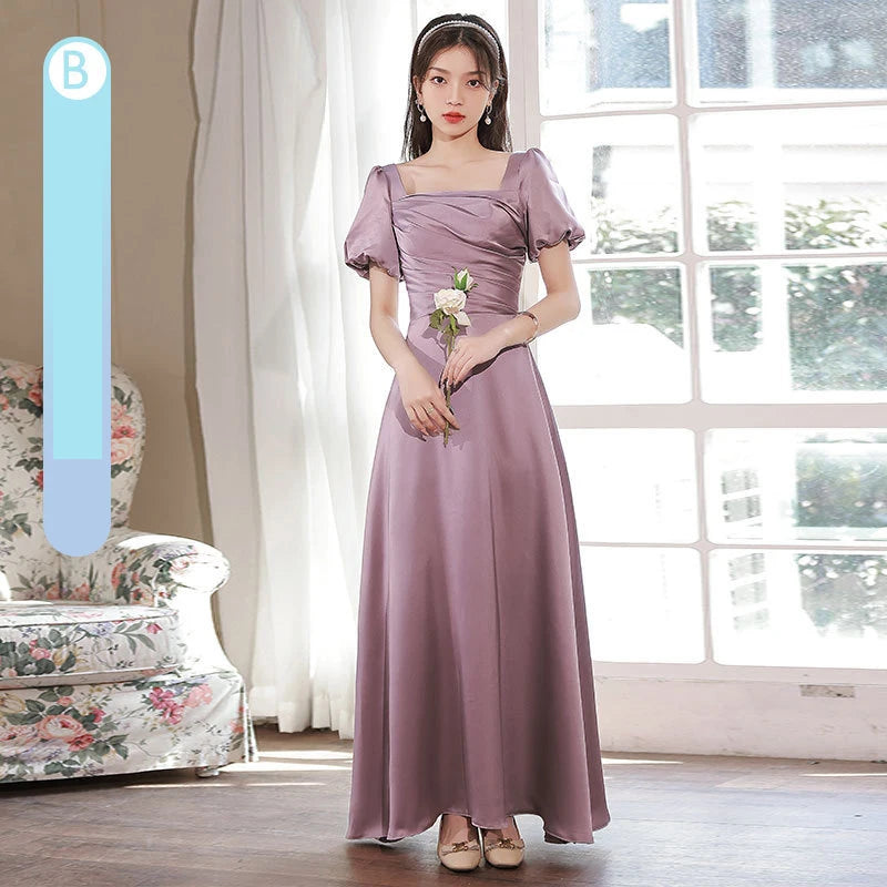 luulla bridesmaid dresses Sage Green Satin Halter Neck Bridesmaid Dress