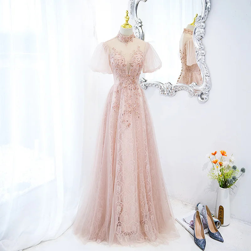 blush pink embroidered dress Mac Duggal Women's Floral Embroidered Strapless Ruffle Midi Dress - Pink - Size 4