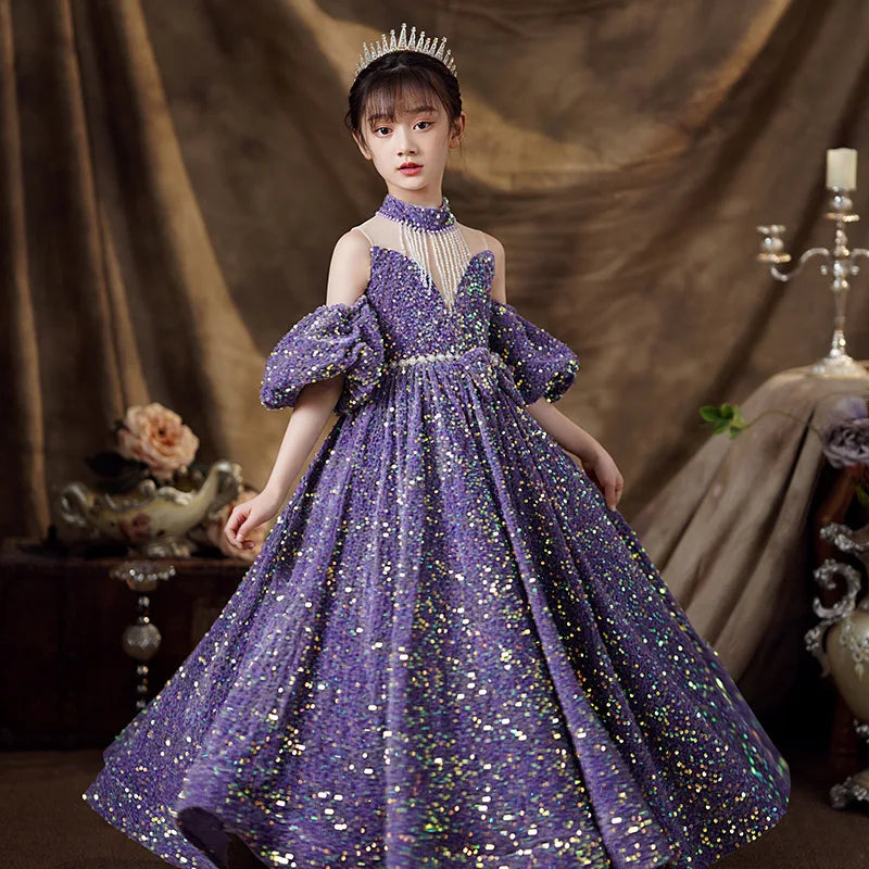 Enchanting Sparkly Princess Gown for Girls