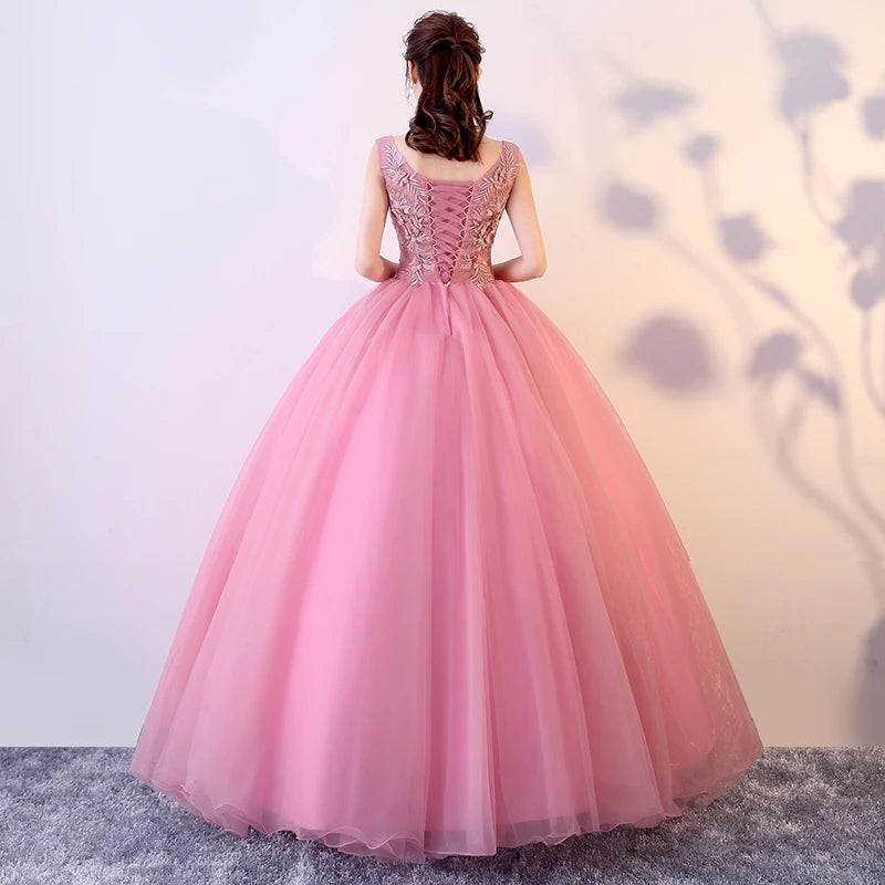 Ball Gown Evening Dress Pink